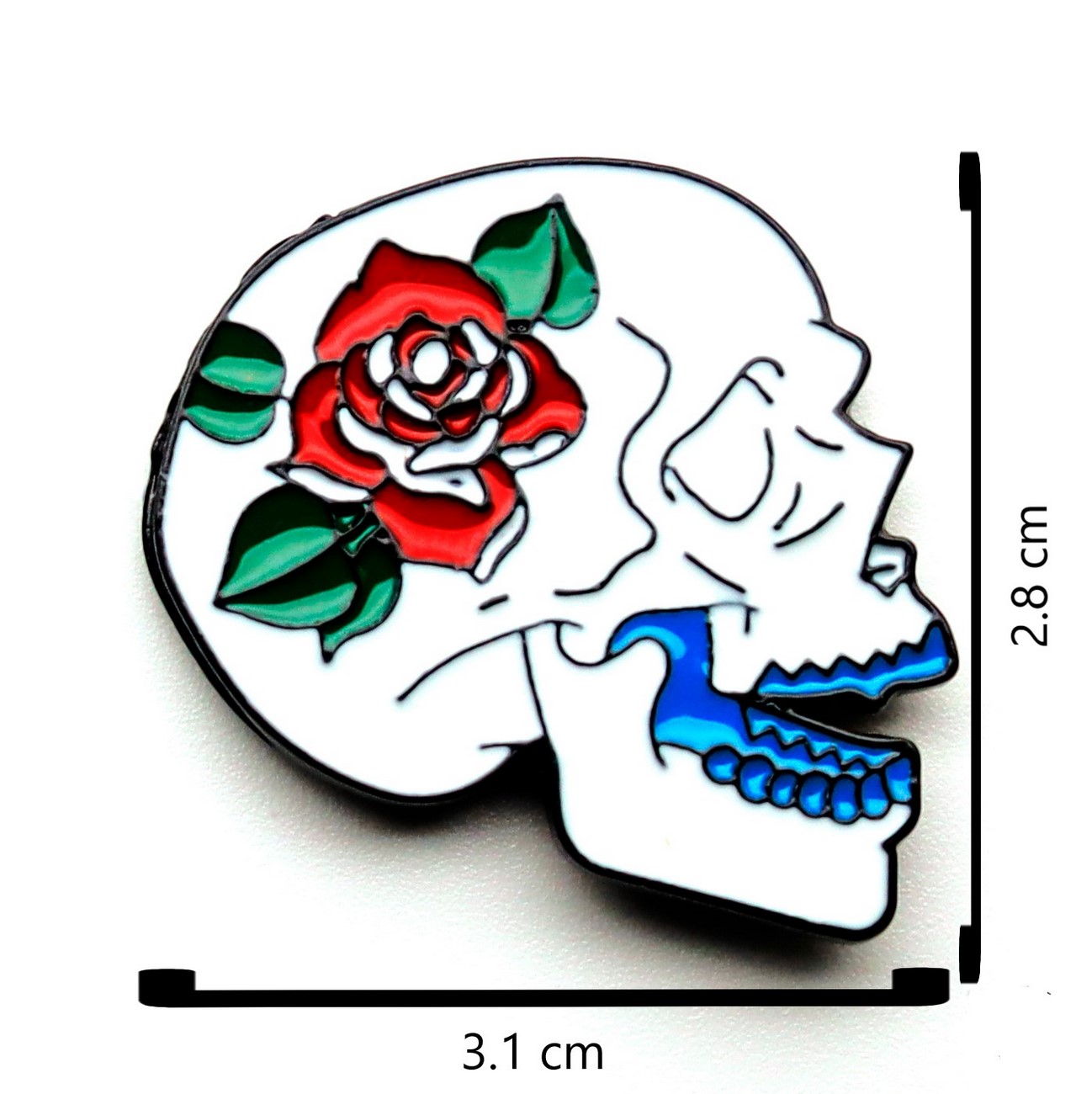 Prendedor Pin La Catrina Calavera + Bolsa Decorativa